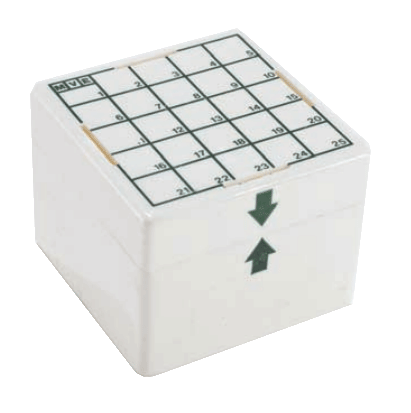 Opaque black freezer storage boxes - Plastic cryoboxes - Cryogenics 