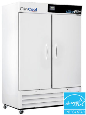 LabRepCo brand CliniCool© Ultra Elite Series 49 Cu. Ft. Medical-Grade Refrigerator for Vaccine Storage with Solid Doors and energy star certification