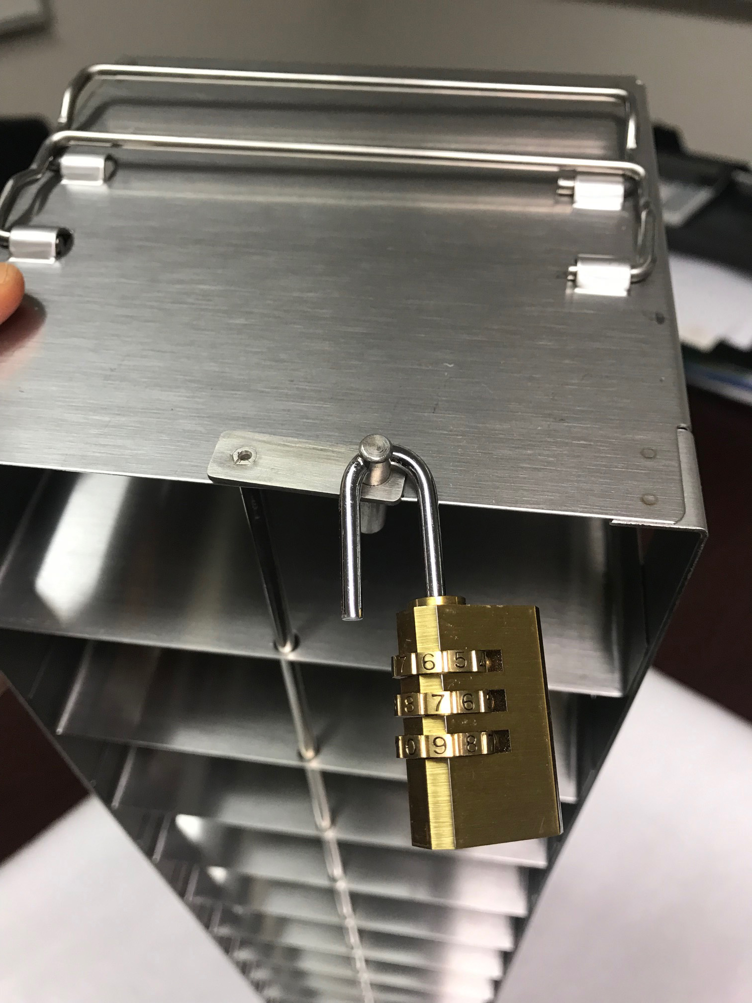 Security Lock Device for UFM-1405 Upright Freezer Racks