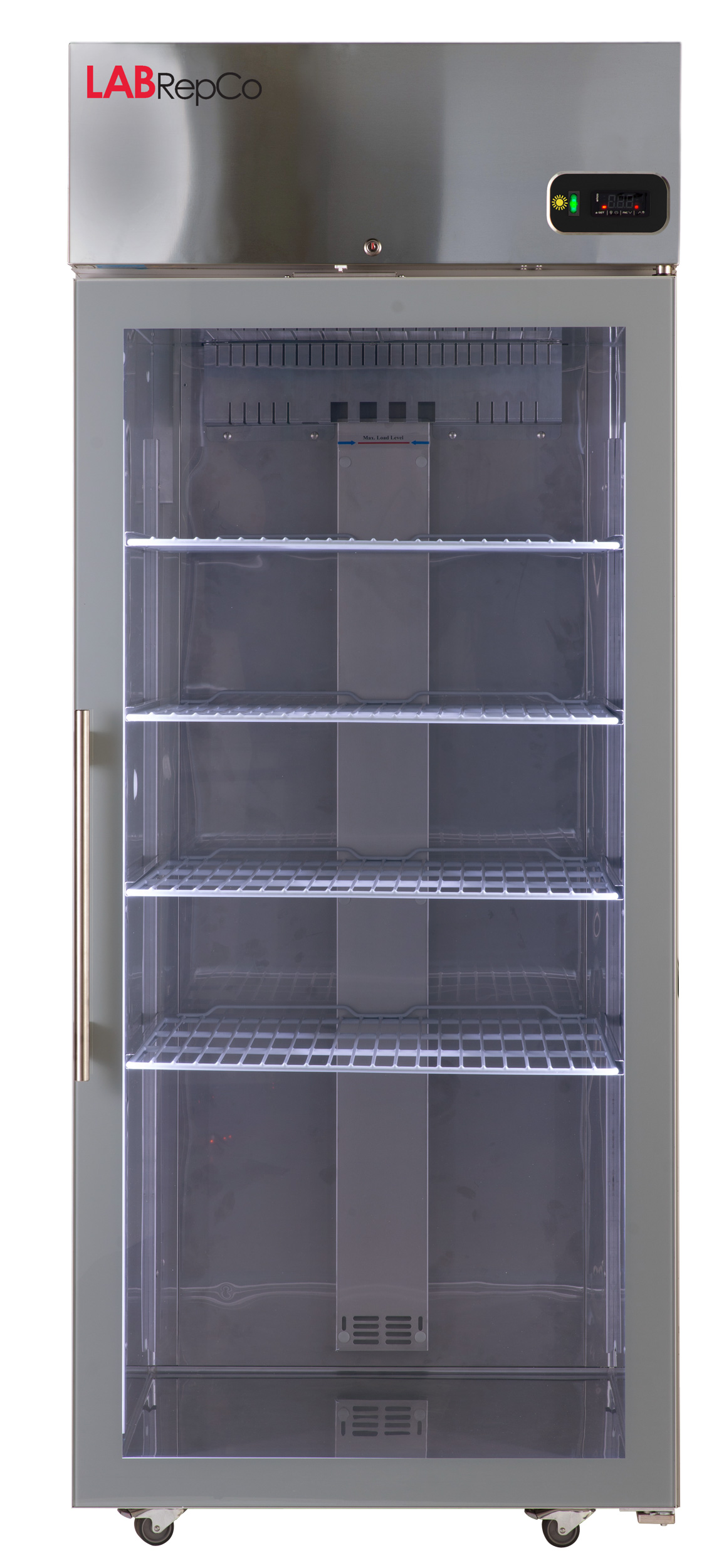 Futura LD Series 25 Cu Ft Stainless Steel Glass Door Refrigerator   LABLD 25 HGSS 