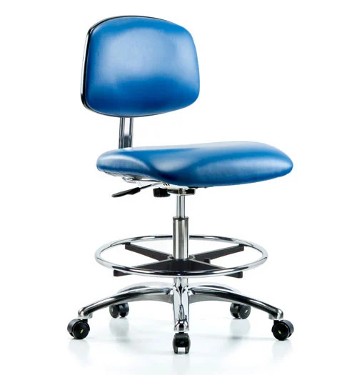 https://www.labrepco.com/wp-content/uploads/2021/03/Class-10-Clean-Room-ESD-Vinyl-Chair-Medium-Bench-Height-with-Chrome-Foot-Ring-ESD-Casters-Blue.webp
