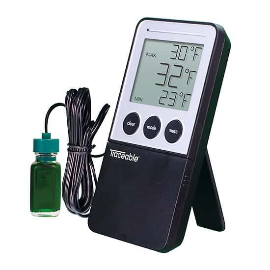 Fridge Thermometer Anti-humidity Refrigerator Freezer Electric Digital  Thermometer Temperature Monitor LCD Display with Hook 